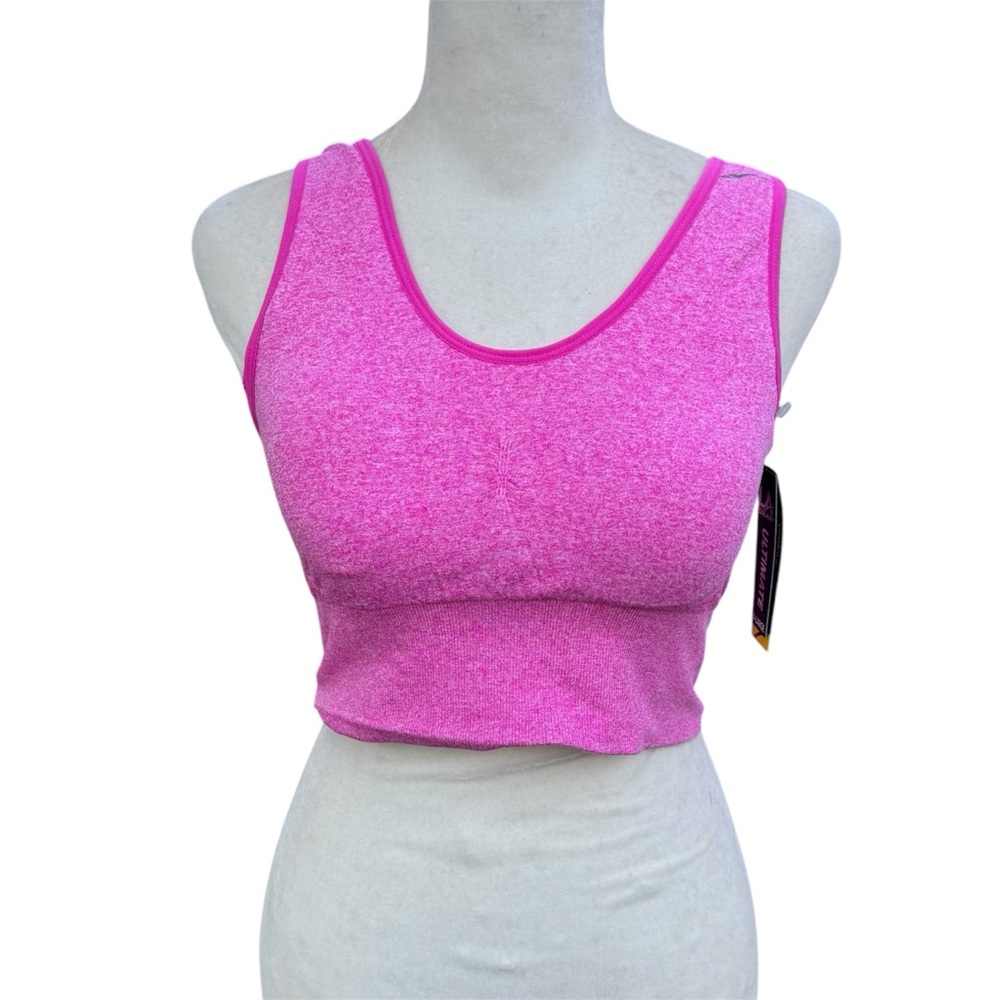 LA Gear Ultimate Pink Comfort Sporty Athletic Gym Workout Sports Bra XL